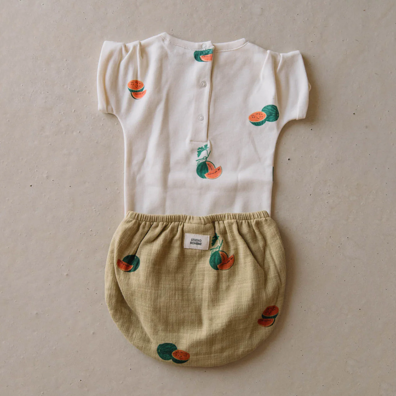 Baby Cotton Ami Bloomers - Starfish/Watermelon - Image 3