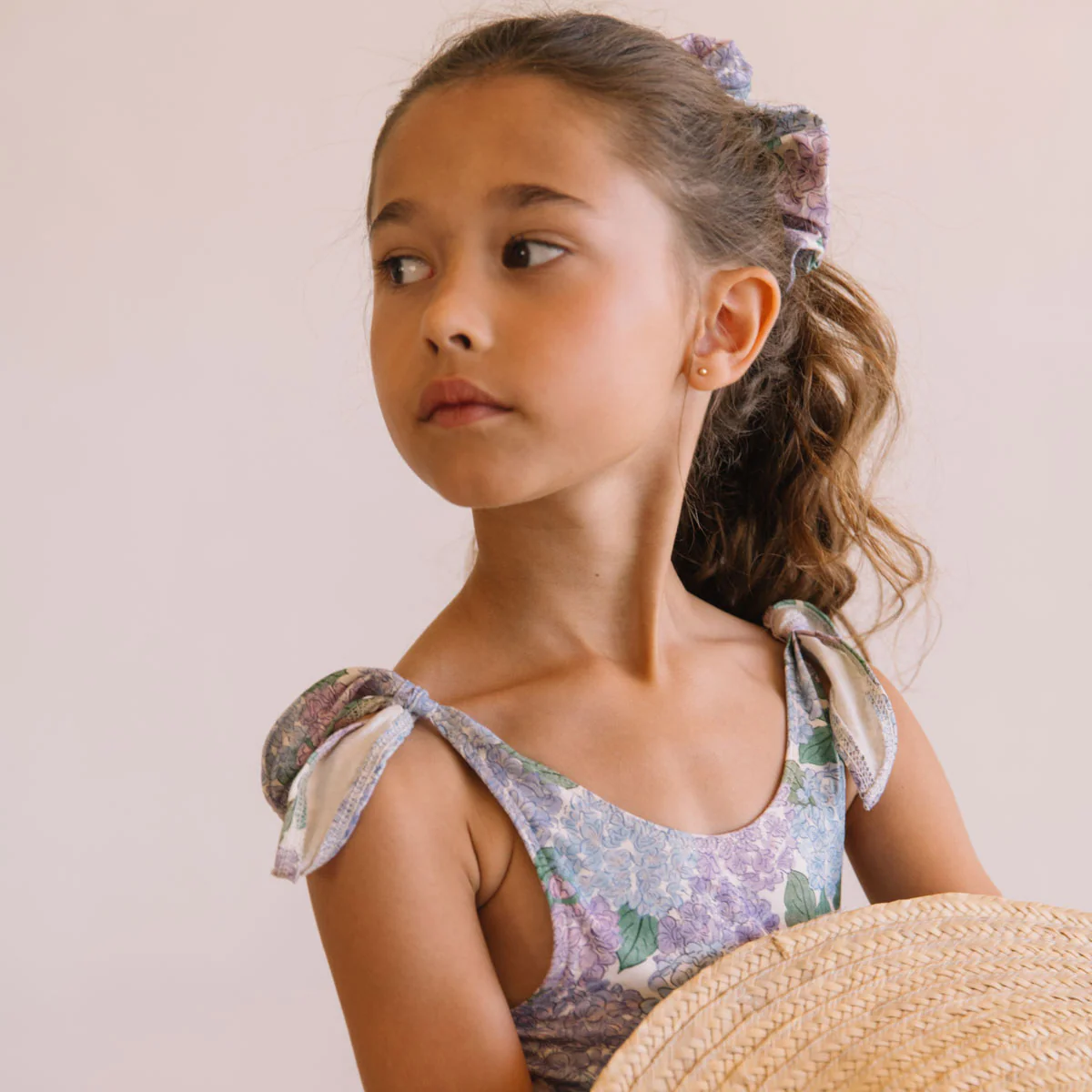 Kids Cotton Roberta Swimsuit - Hortensia - Image 4