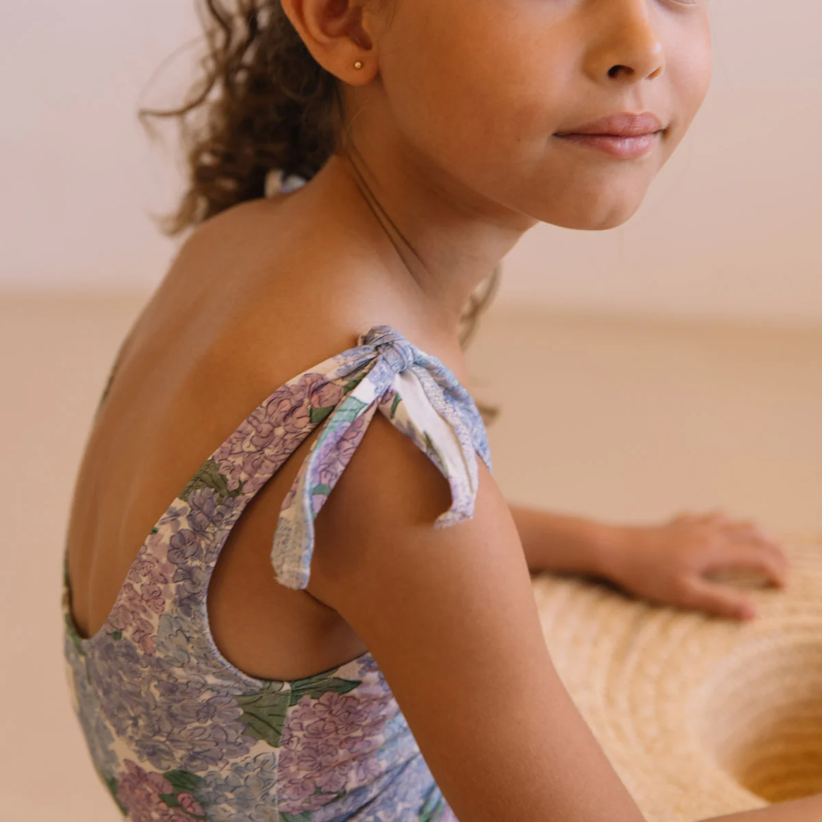Kids Cotton Roberta Swimsuit - Hortensia - Image 5