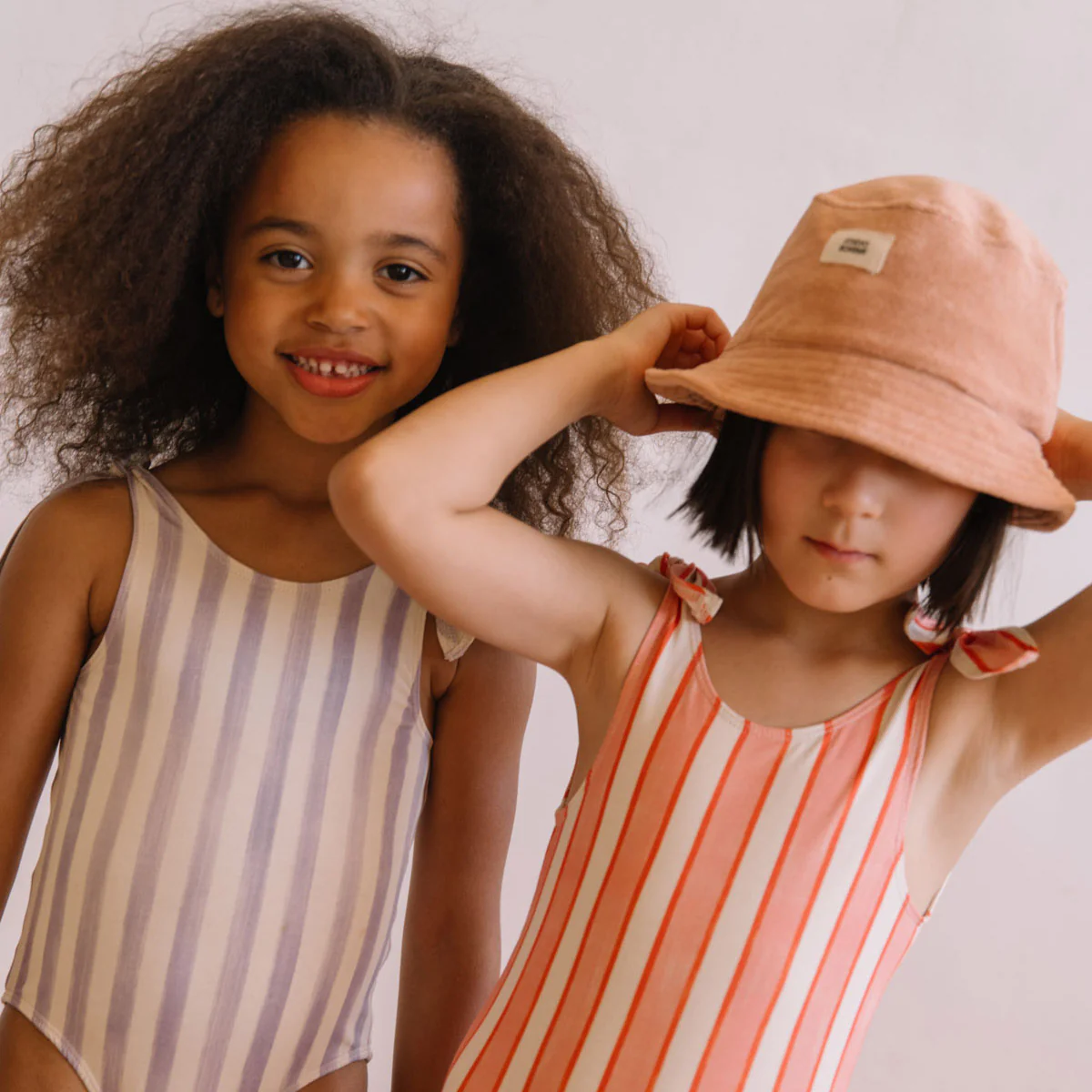 Kids Cotton Roberta Swimsuit - Iris Stripe - Image 14