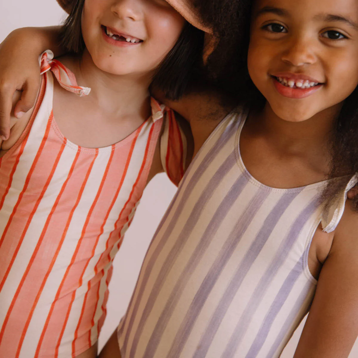 Kids Cotton Roberta Swimsuit - Iris Stripe - Image 15
