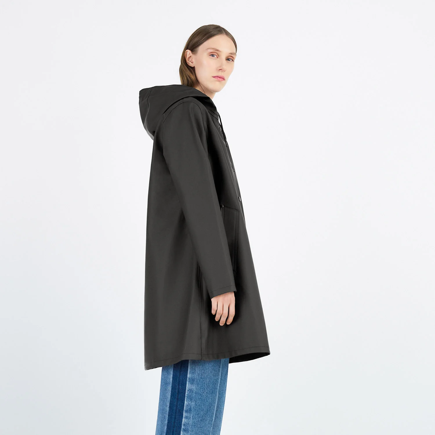 Women's Classic Mosebacke Raincoat - Black - Image 6