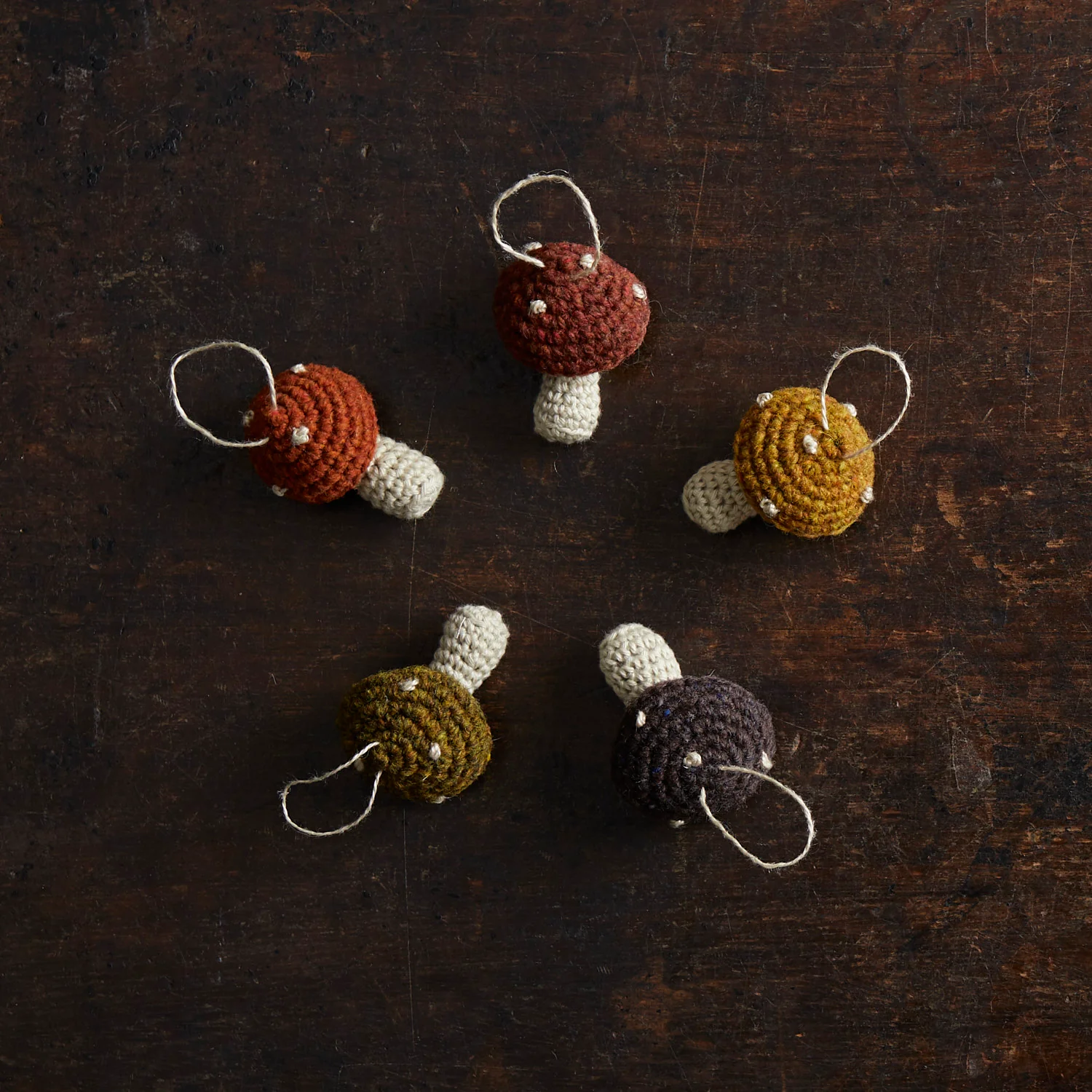Hand Crocheted Wool Mushroom - More Colours