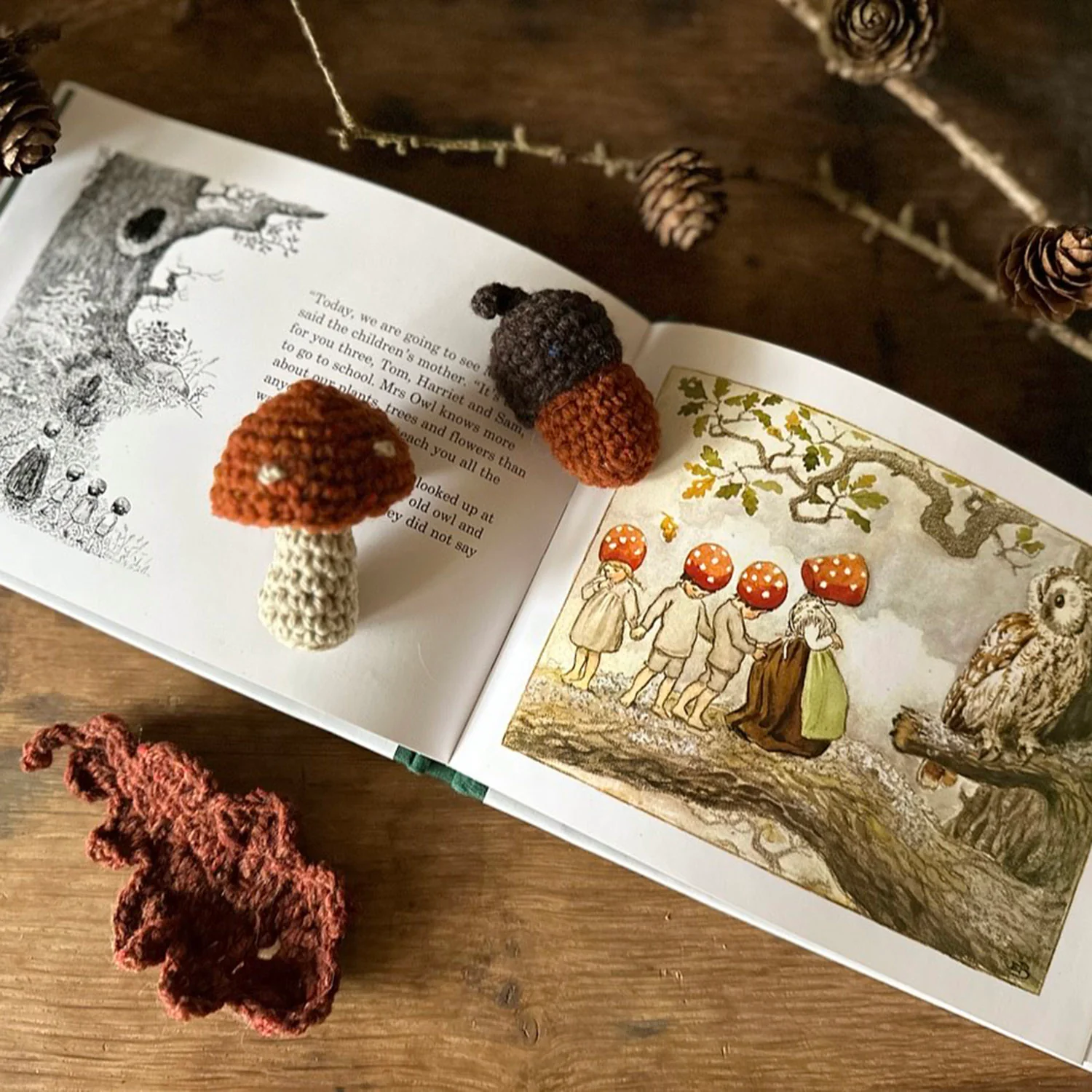 Hand Crocheted Wool Mushroom - More Colours - Image 2