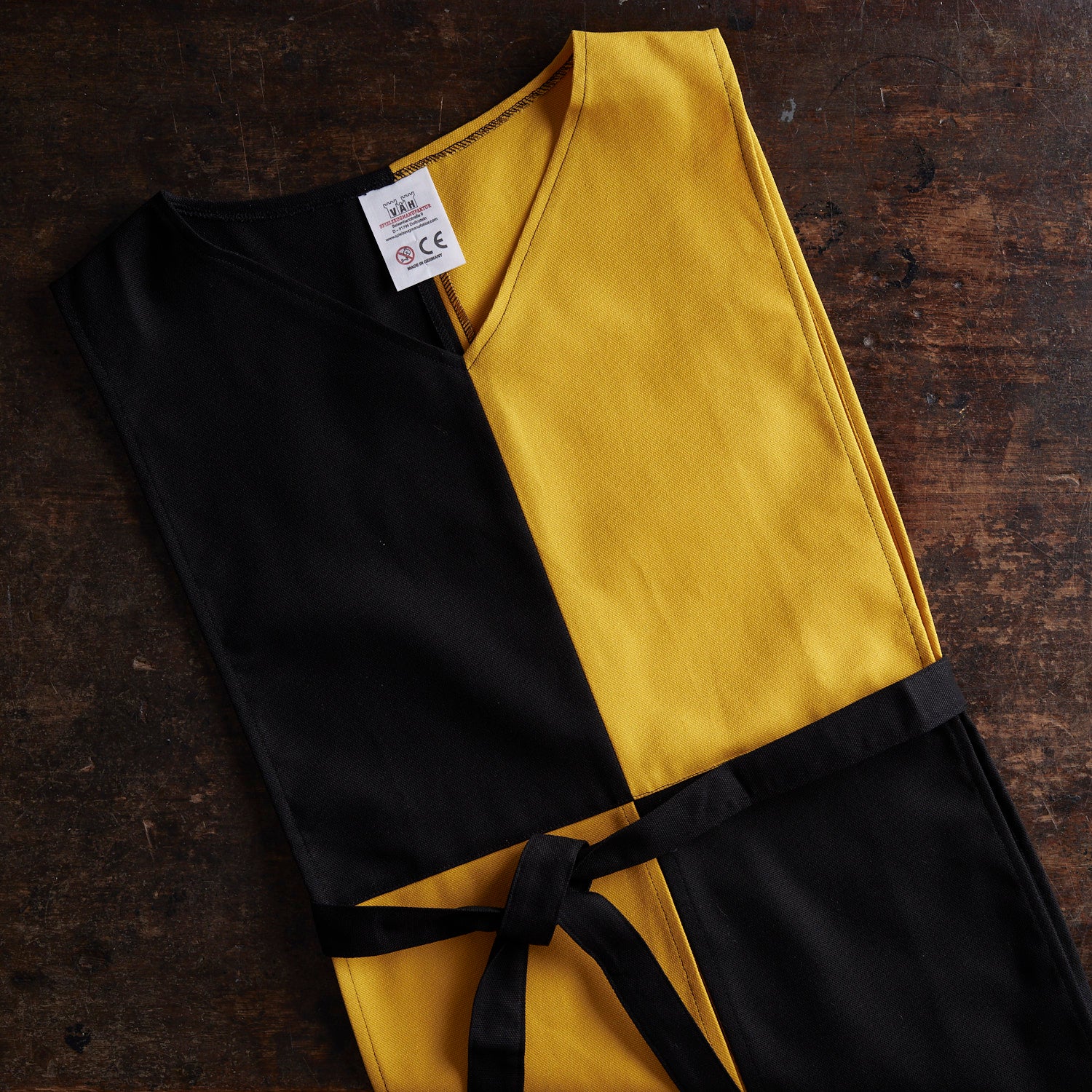 Cotton Norman Tunic - Black/Yellow