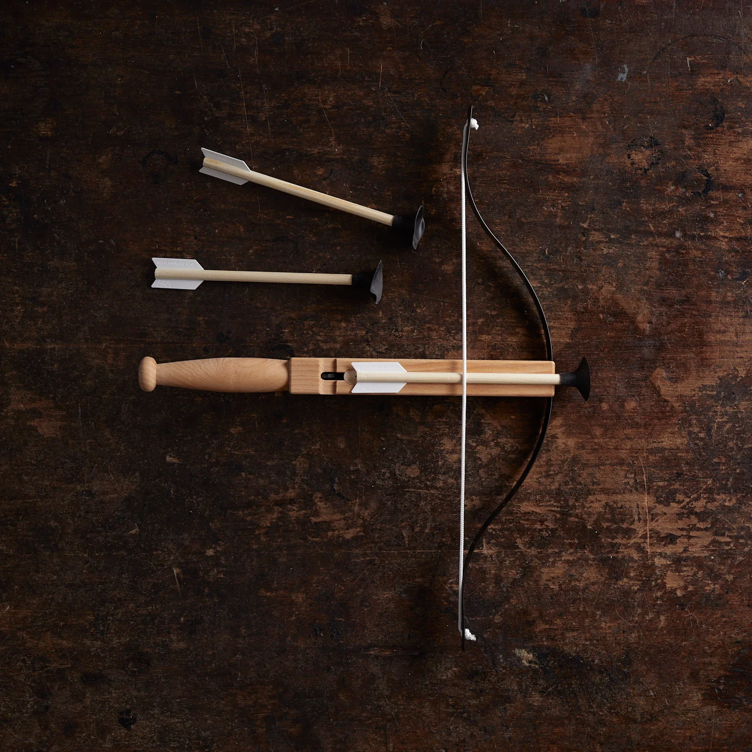Wooden Arcuballista Crossbow with 3 Safety Arrows - Image 2