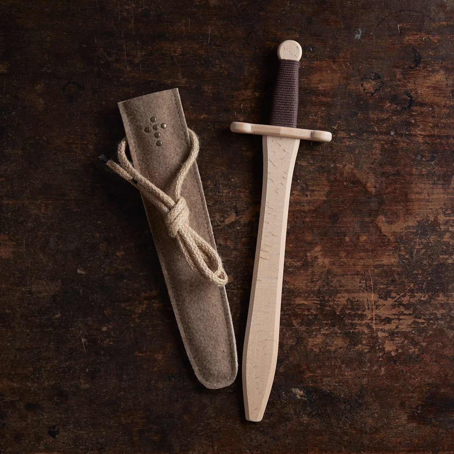 Wooden Sword & Felt Sheath - Image 4