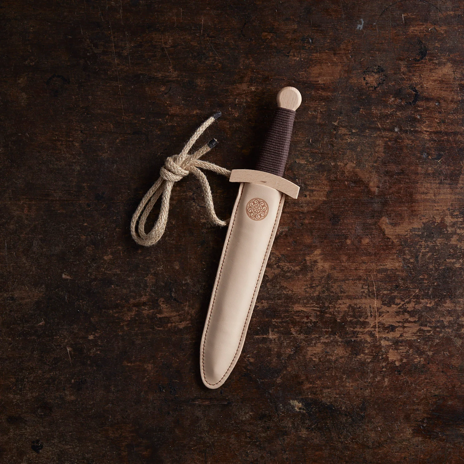 Wooden Viking Dagger & Leather Sheath - Image 7