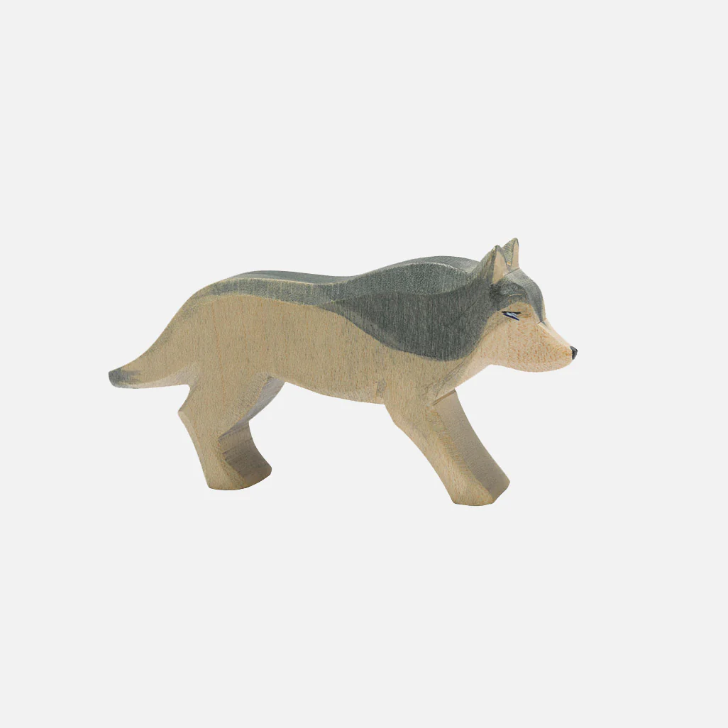 Handcrafted Wooden Running Wolf - Image 2