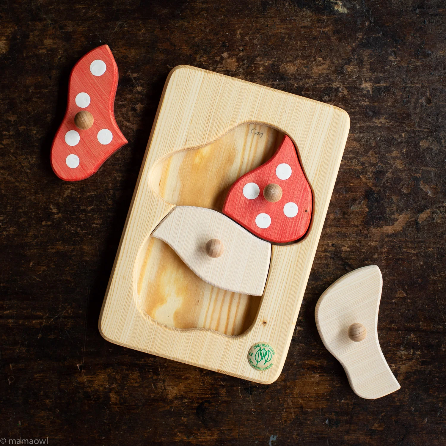 Wooden Puzzle - Mushroom - Image 2