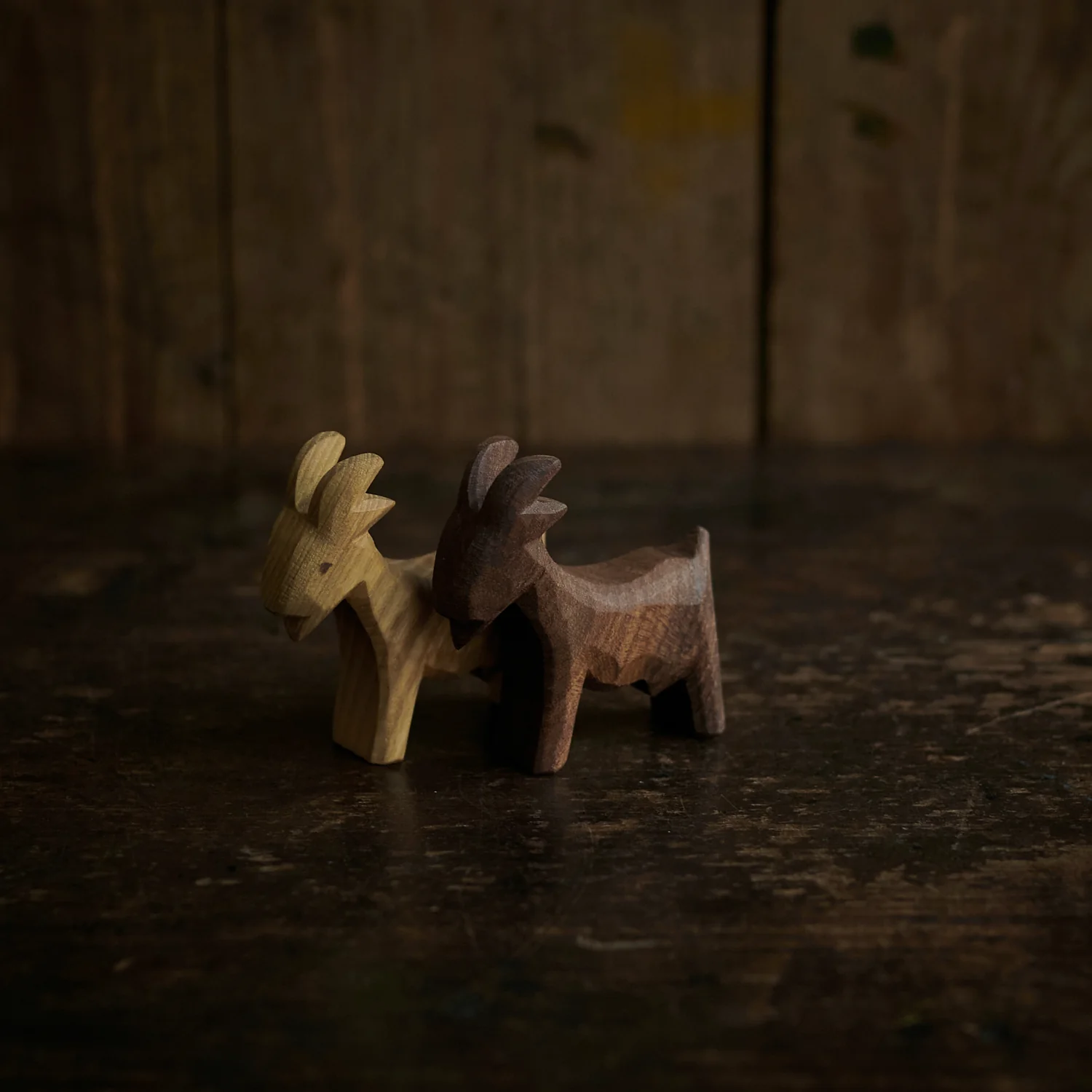 Hancrafted Wooden Goat - Image 2