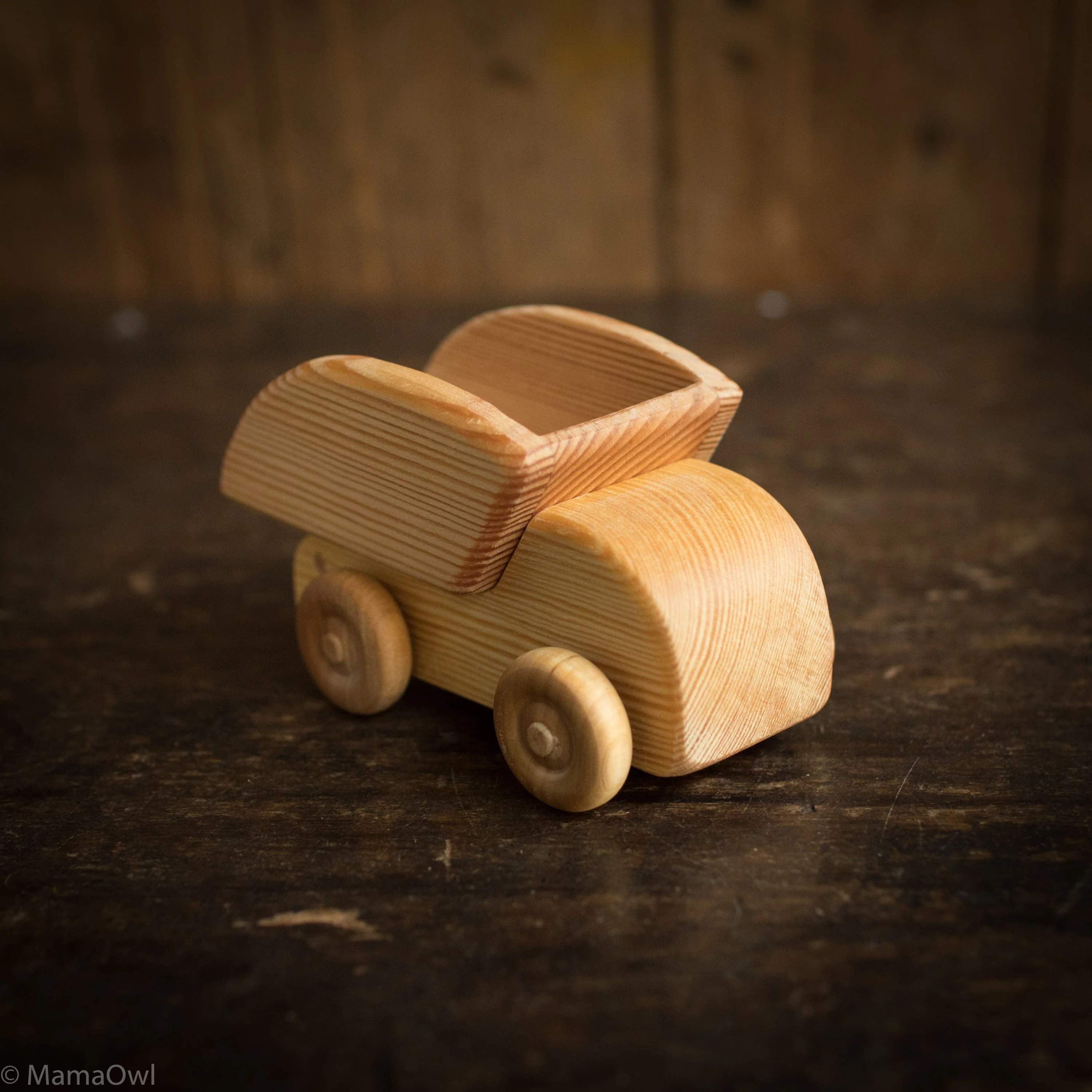 Wooden Small Dump Truck