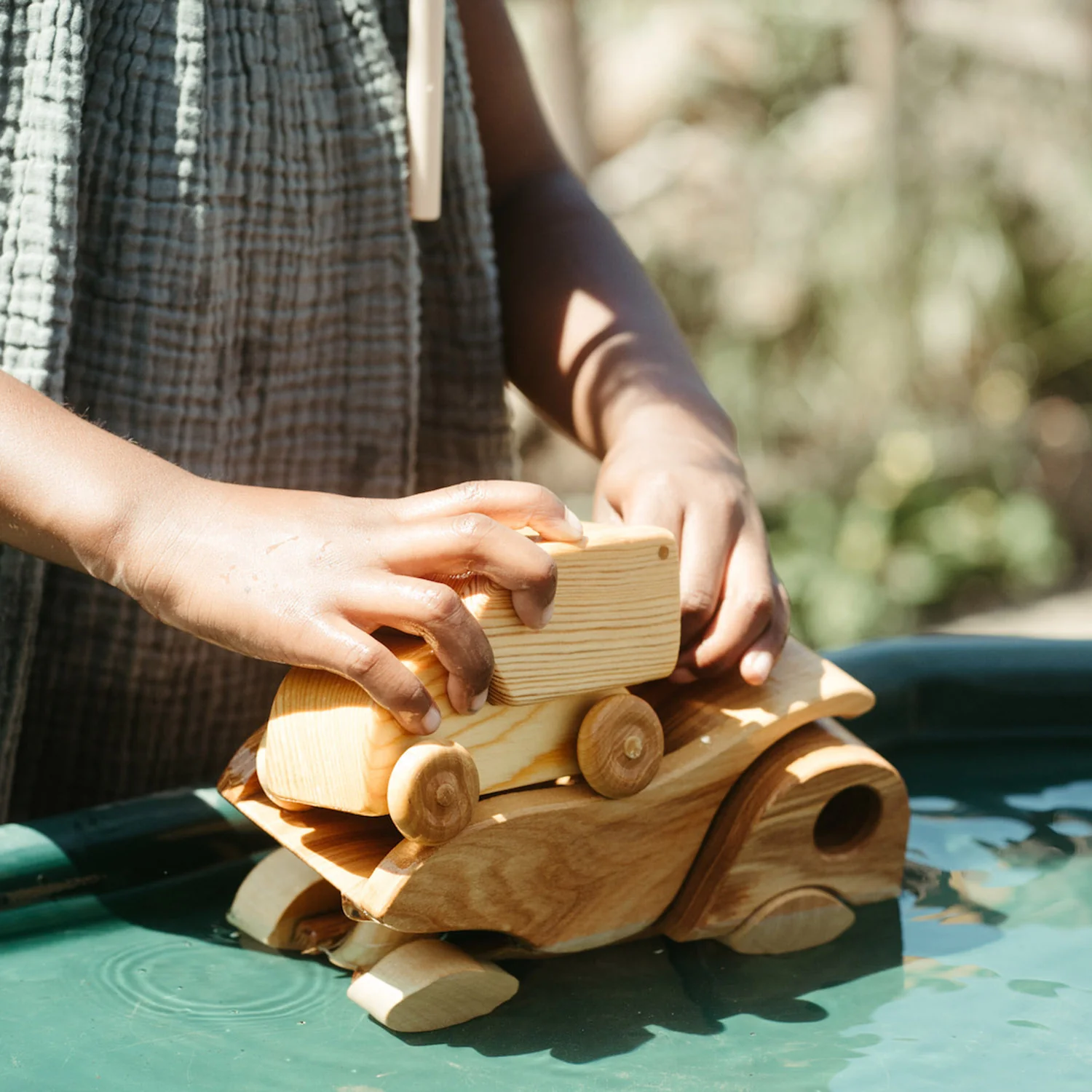Handmade Wooden Dumper Truck - Image 2