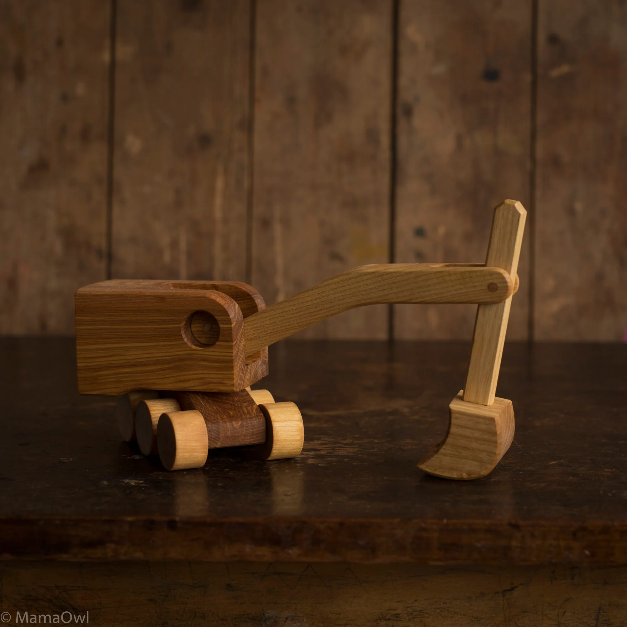 Handmade Large Handmade Wooden Excavator - Image 2