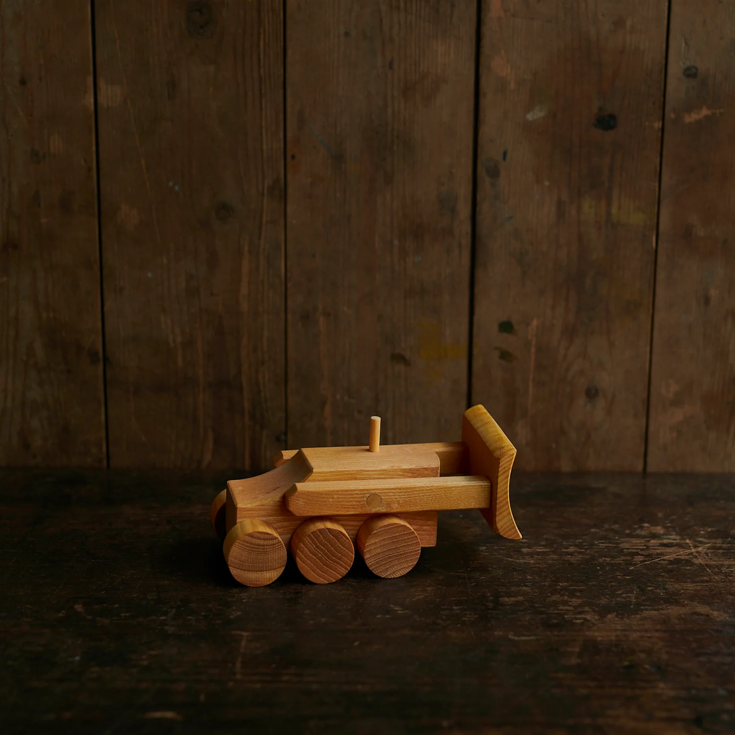 Handmade Wooden Bulldozer - Image 2