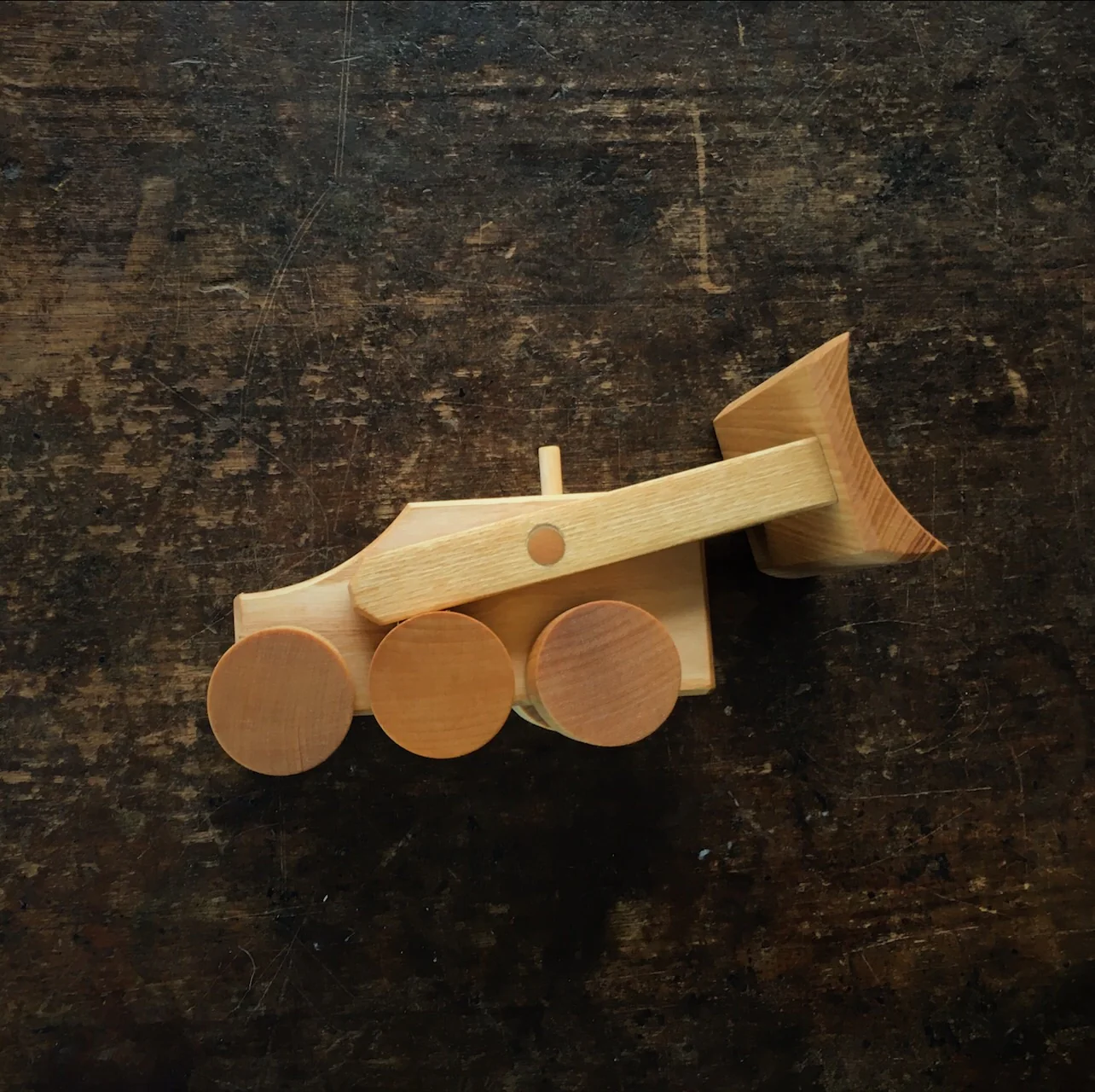 Handmade Wooden Bulldozer - Image 5