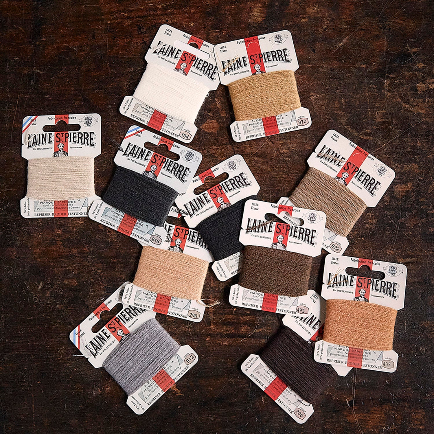 Wool Darning/Embroidery Thread - Neutrals - Many Colours