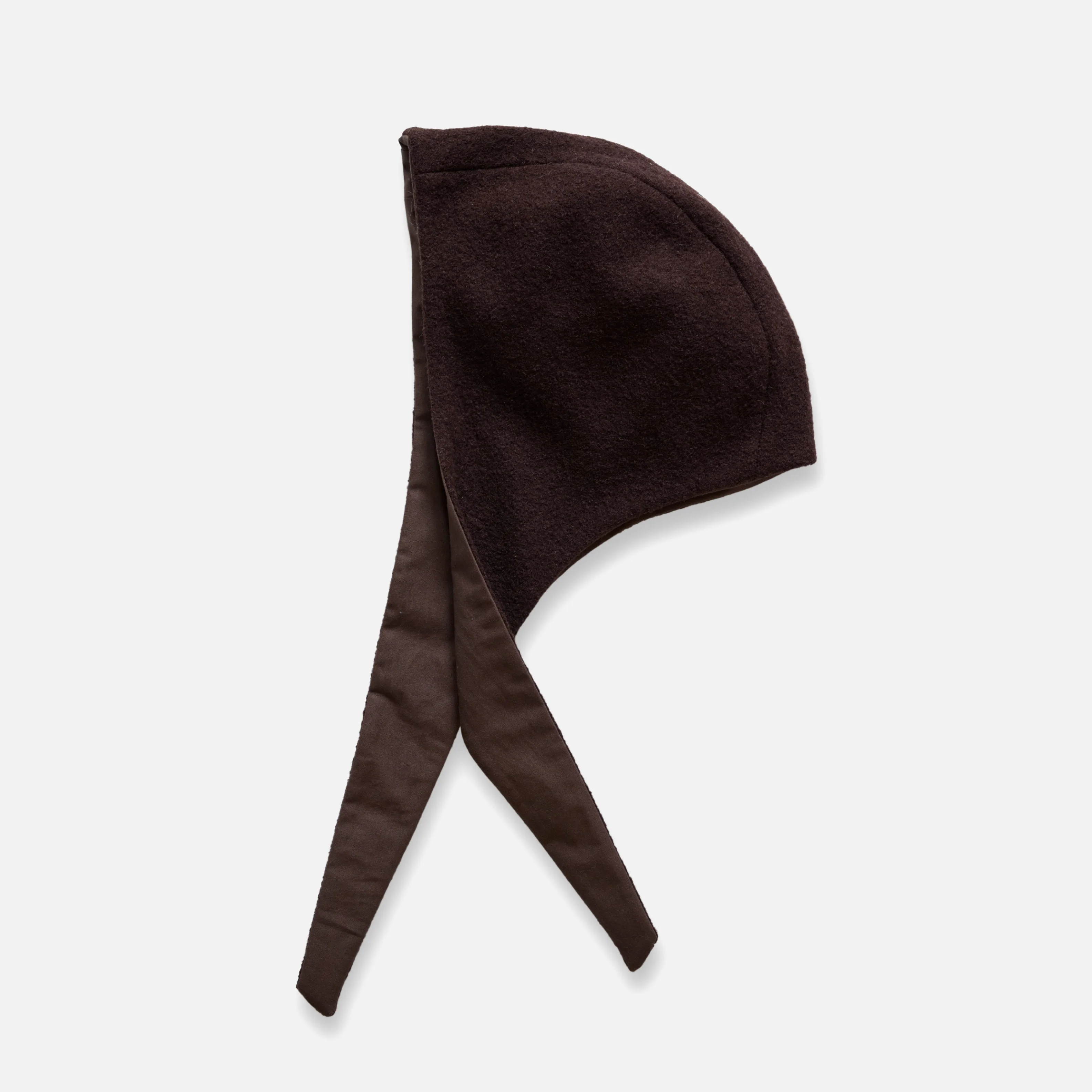 Women's Waxed Cotton/Boiled Wool Reversible Scout Hood - Cinnamon - Image 2