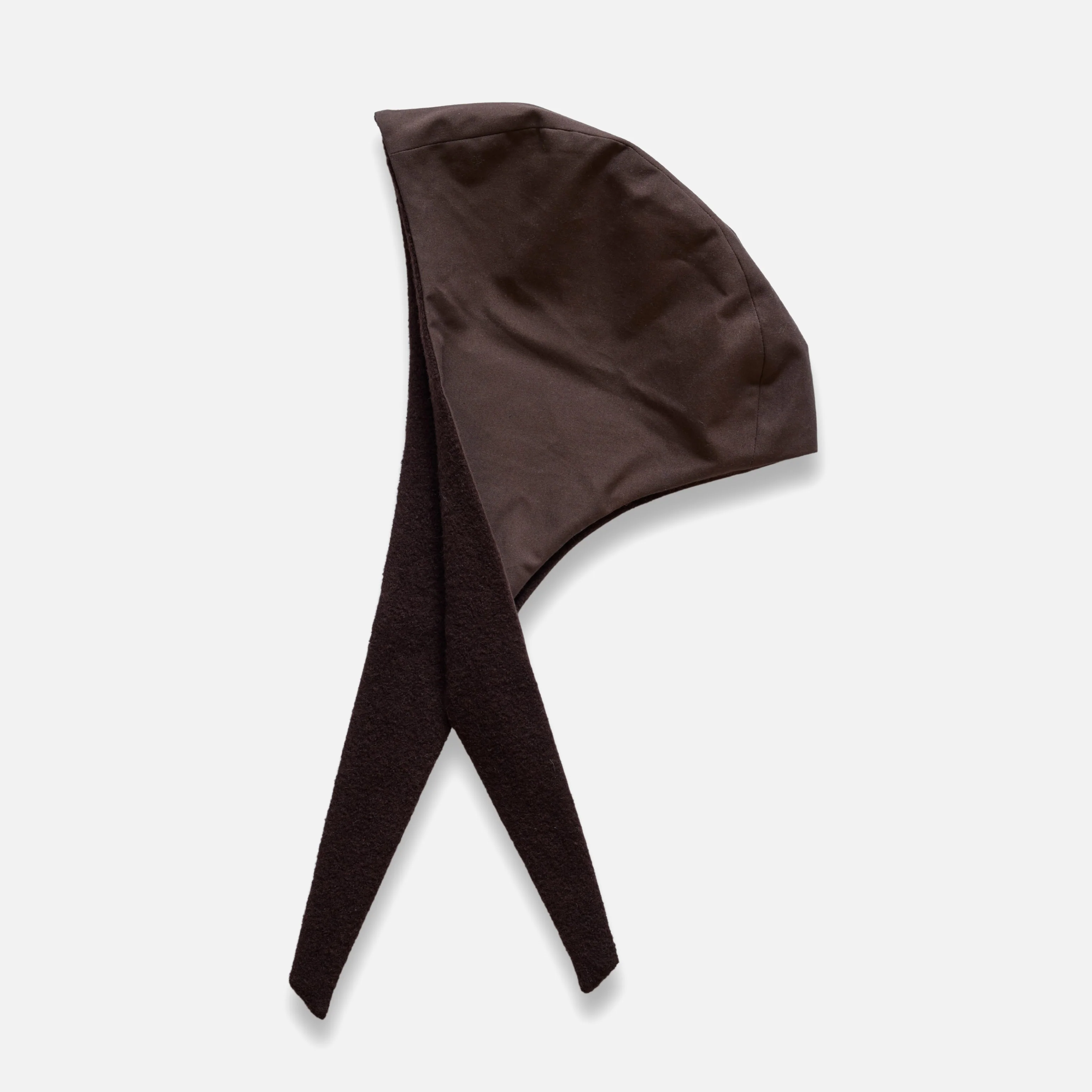 Women's Waxed Cotton/Boiled Wool Reversible Scout Hood - Cinnamon - Image 9