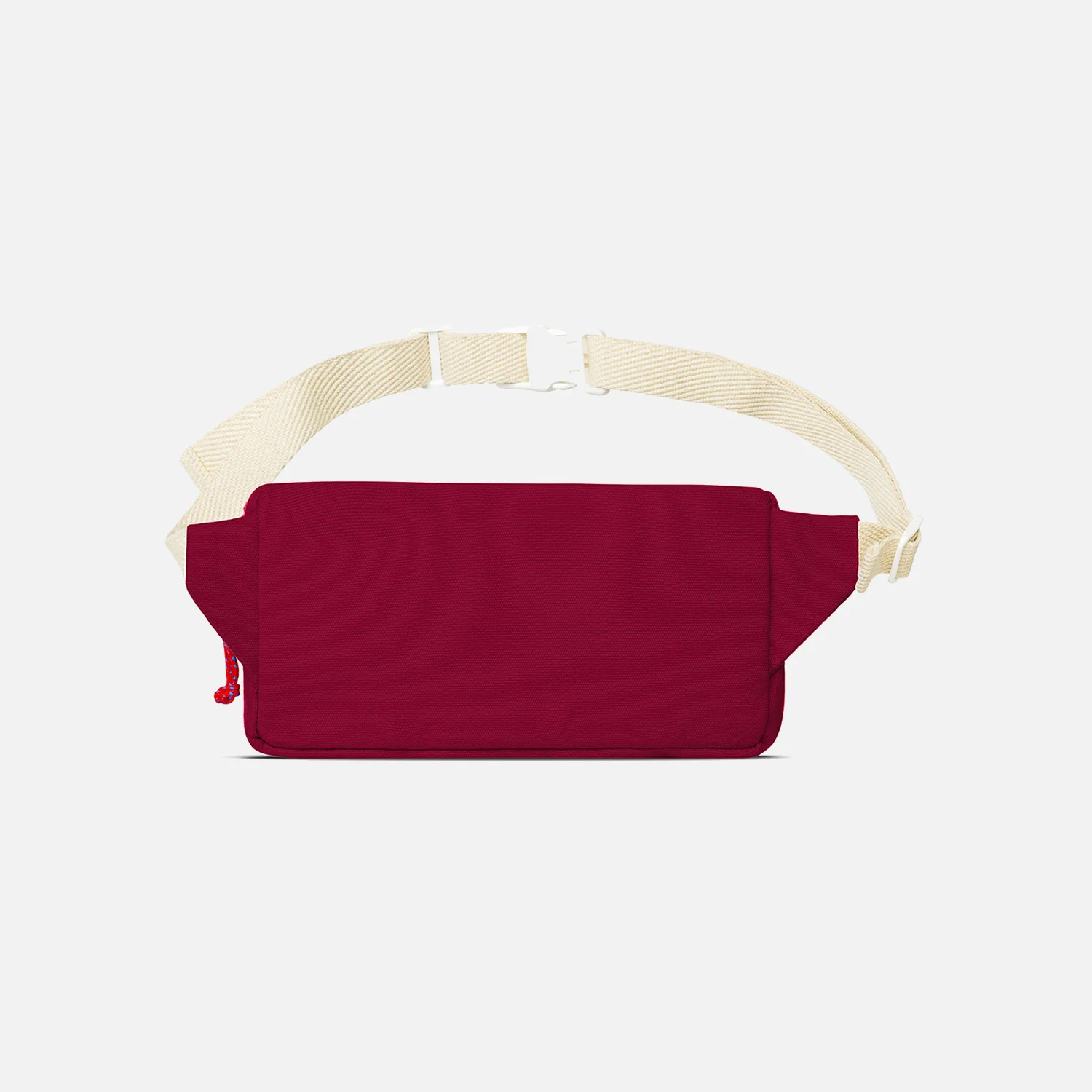 Cotton Canvas Bum Bag - Bordeaux - Image 4