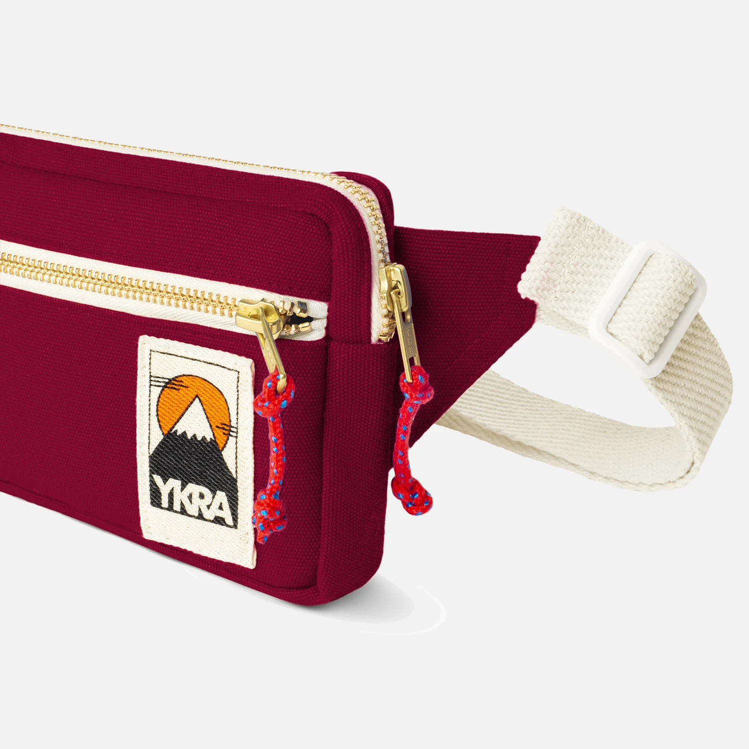 Cotton Canvas Bum Bag - Bordeaux - Image 5