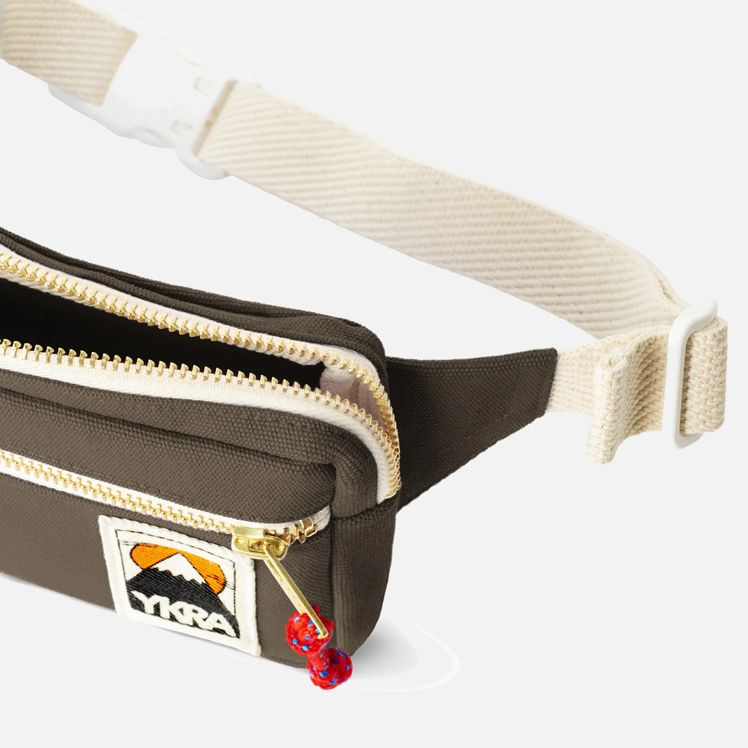 Cotton Canvas Bum Bag - Khaki - Image 3
