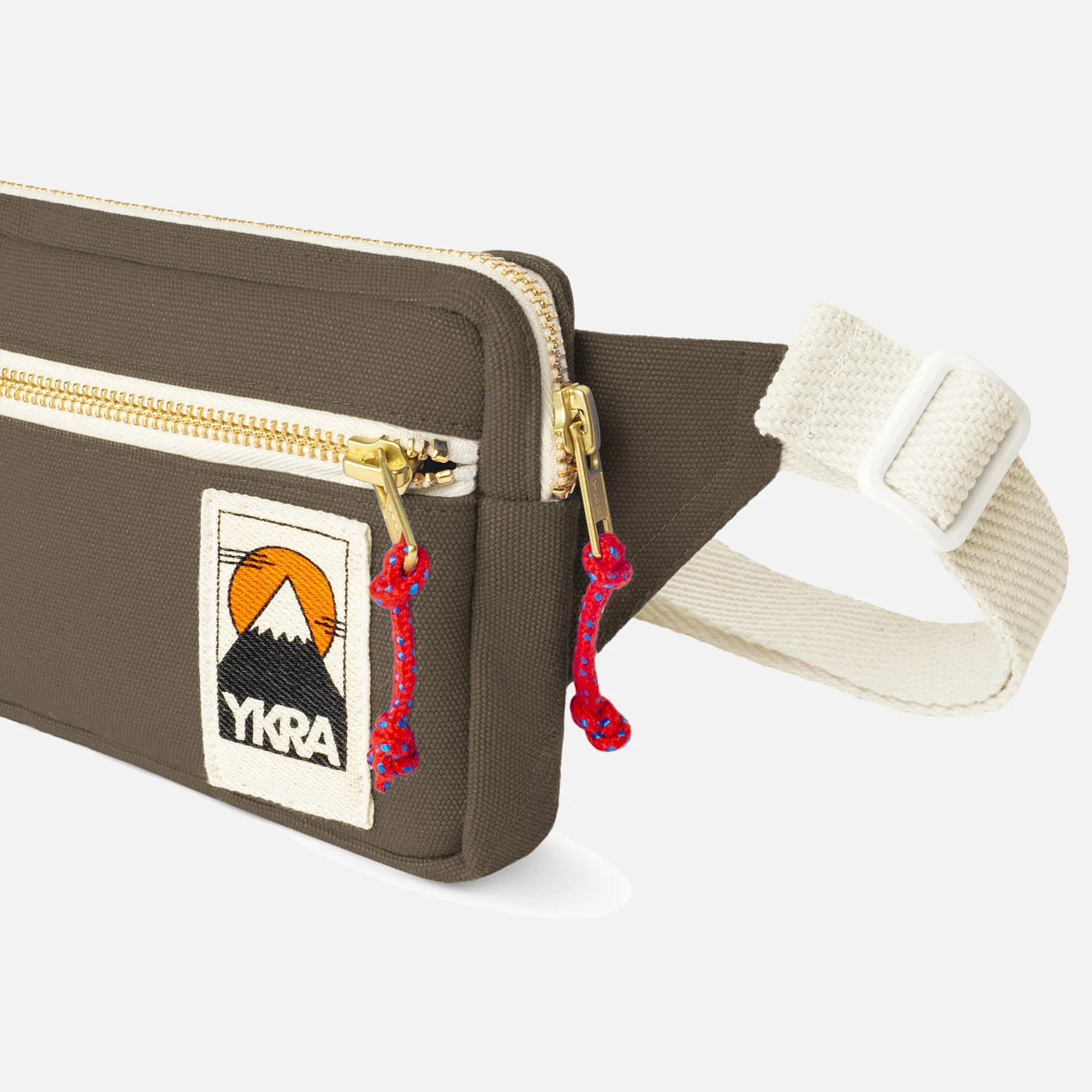 Cotton Canvas Bum Bag - Khaki - Image 5