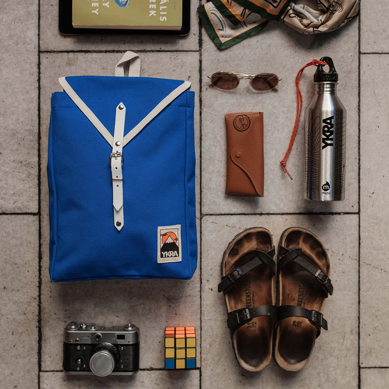 Cotton Canvas Scout Backpack - Blue - Image 3