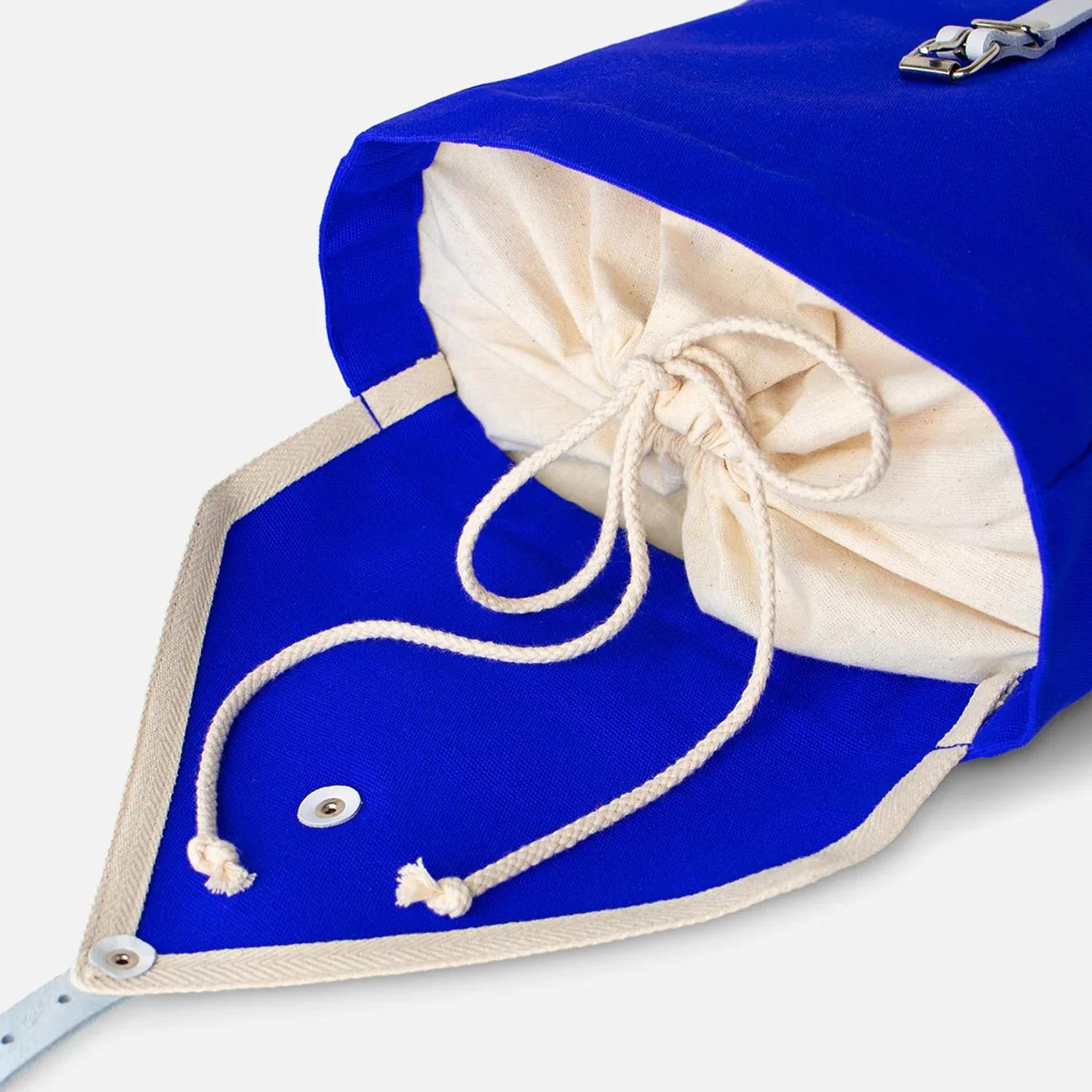 Cotton Canvas Scout Backpack - Blue - Image 6
