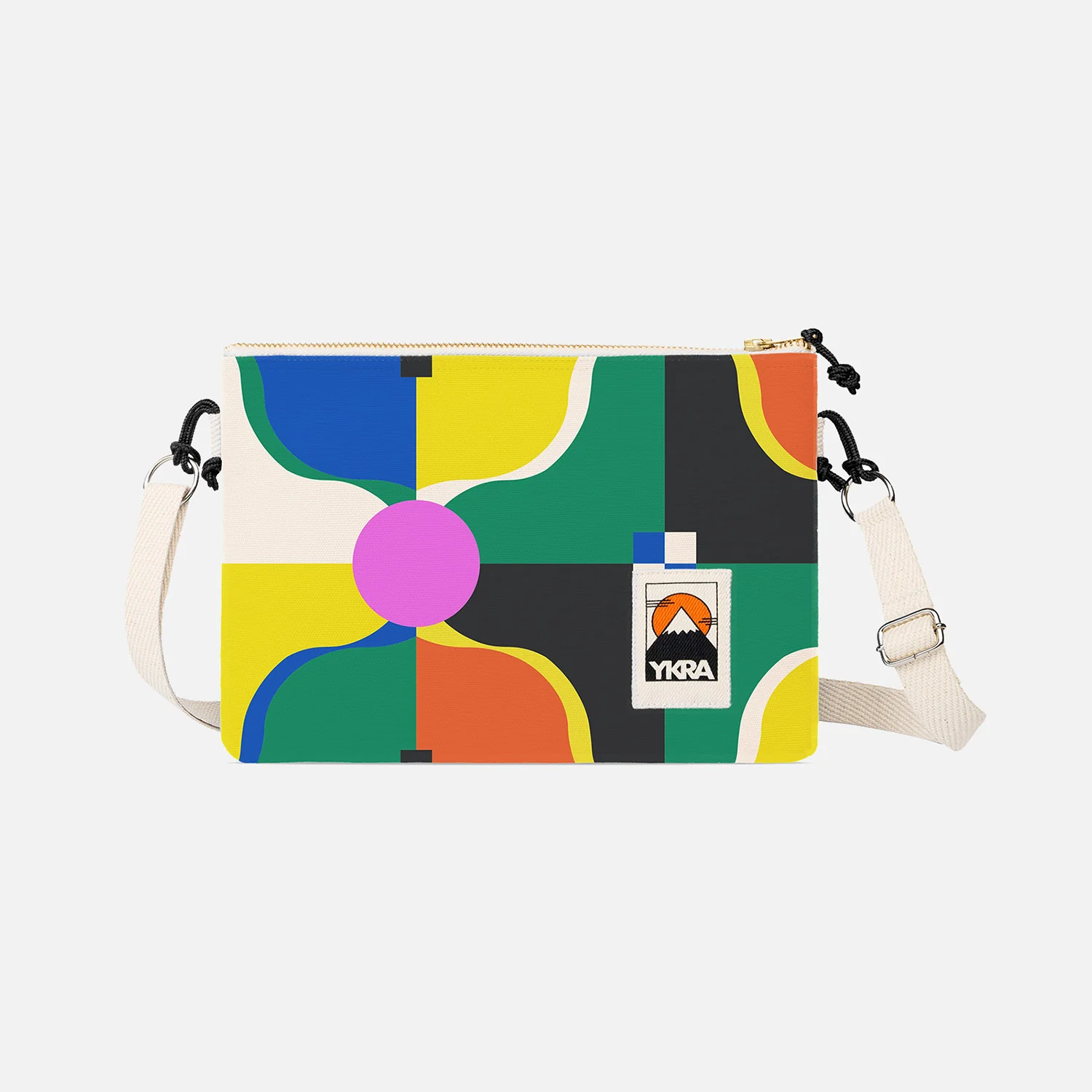 Cotton Canvas Side Pouch Bag - Porto - Image 2