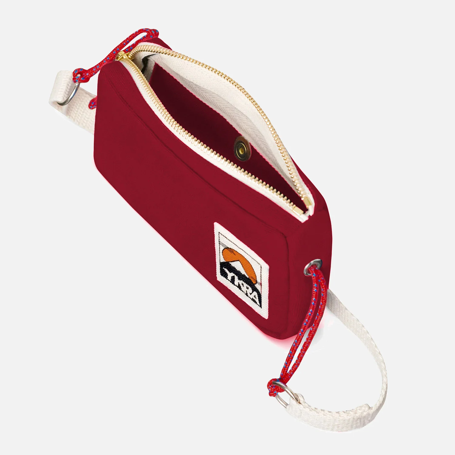 Cotton Canvas Travel Case Bag - Bordeaux - Image 3
