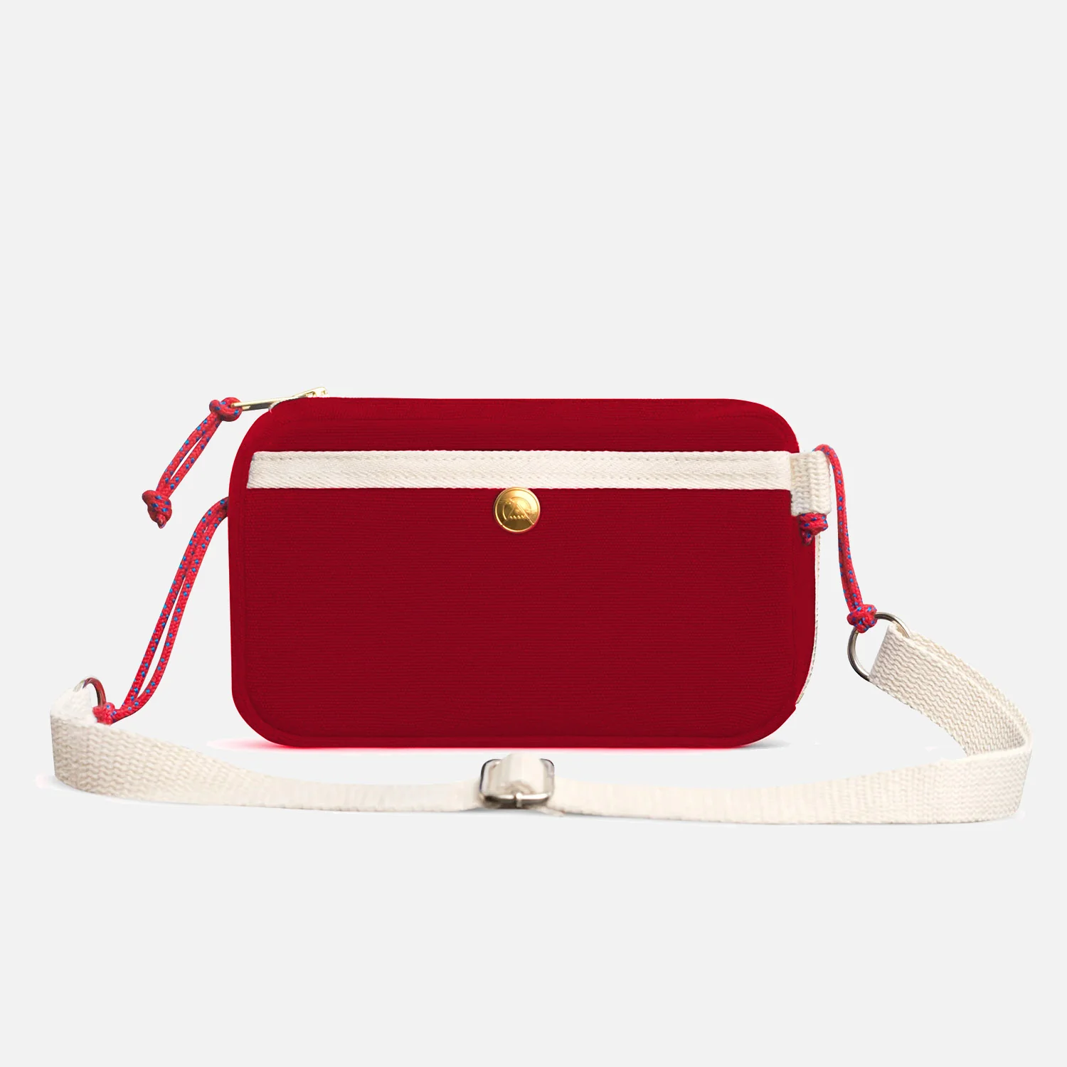 Cotton Canvas Travel Case Bag - Bordeaux - Image 4